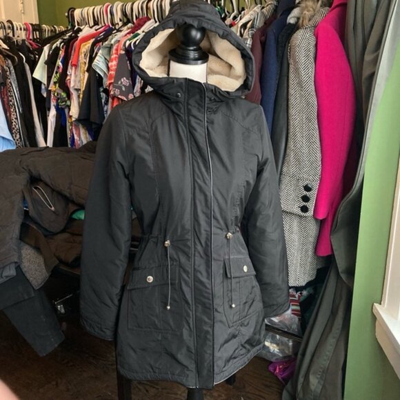 Teen's Storm Mountain Aria Parka Coat LARGE SIZE 14/16 TEEN Black - Picture 1 of 4